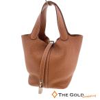 HERMES pico язык блокировка PM T печать toliyonkre man s кожа оттенок коричневого серебряный цветный металлические принадлежности ручная сумочка Hermes * б/у 