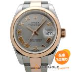 ROLEX Date Just reti179161 OH settled 26mm Rome n серый циферблат SS ERG комбинированный самозаводящиеся часы наручные часы женский часы Rolex * б/у 