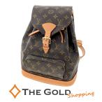 LOUIS VUITTONmon потертость MM M51136 монограмма парусина Brown рюкзак женский мужской Louis Vuitton * б/у 