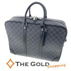 LOUIS VUITTONporuto при . man Voyage GM N41123 Damier gla Fit парусина черный ремешок нет мужской портфель Louis Vuitton * б/у 