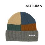 5/27. бесплатная доставка средний! AUTUMN Beanie AUTUMN HEADWEAR PATCHWORK BEANIE (GREY)o-tam snow сноуборд 