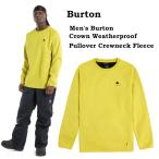 BURTON フリース メンズ バートン Men's Burton Crown Weatherproof Pullover Crewneck Fleece（Sulfur） 23-24