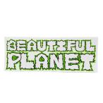 BEAUTIFUL PLANET стикер beautiful planet FONT STICKER (GREENxBLACK)