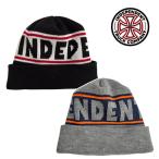ショッピングニット帽 INDEPENDENT ビーニー　INDEPENDENT Bar Logo Independent Beanie （BLACK　DK GREY） インディペンデント  ニット帽