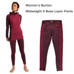 [XS S размер ]BURTON женский внутренний Women's Midweight X Base Layer Pants (Port Royal / Spiced Plum)
