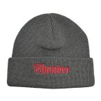 THUNDER TRUCK ビーニー THUNDER TRUCKS SCRIPT CUFF BEANIE (CHARCOAL) サンダー トラック ニット帽