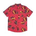 ショッピングボルコム SALE VOLCOM シャツ 半袖 ボルコム メンズ　FLORAL WITH CHEESE SHIRT（CARMINE RED）