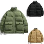  пуховик одноцветный .. рисунок с хлопком блузон Down jacket Size L~2XL