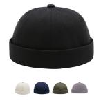 コットン ツイル ロールキャップ Rolll Cap ツバなし帽(5色)