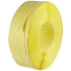 ショッピングトラスコ中山 トラスコ中山(TRUSCO) 手締用PPバンド 段ボールパック イエロー 15.5mm×1000m巻 TPP-155YD