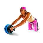 ショッピング腹筋ローラー サクライ貿易 (SAKURAI) erugam 腹筋ローラー アブホイール エクササイズウイル スリムトレーナー プレゼント エクササイズローラ