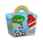 レゴ(LEGO) デュプロ はじめてのデュプロ 消防ヘリコプターとパトカー 10957 おもちゃ ブロック プレゼント幼児 赤ちゃん 警察 けい