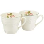 ショッピングウェッジウッド ウェッジウッド(Wedgwood)正規輸入品ウェッジウッド フェスティビティラズベリー ペア マグカップ 350ml 陶器 結婚祝い プレゼント