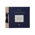 マークス デコラップアルバム シック フォトアルバム 貼るタイプ 手作り 粘着式 書きこめるフリー台紙 おしゃれ かわいい デコラップ ネイビー