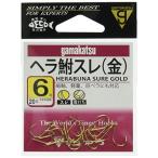 がまかつ(Gamakatsu) ヘラ鮒スレ フック 金 6号 釣り針