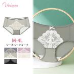 VEIMIAレースショーツ 大きいサイズ シームレスショーツ レディースショーツ ハイウエストショーツ 下着女性ショーツ 通気 ストレッチ 透け感