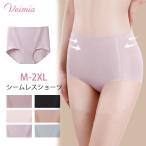 VEIMIAシームレスショーツ シームレスパンツ ショーツ ハイウエストショーツ 無縫製 下着 深め 深履き ラインが出ない 冷感 通気