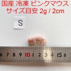 まとめ買いクーポン 国産 高品質 冷凍マウス ピンクマウスS 10匹 冷凍餌 ~2g / 2cm