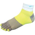 FOOTMAX/ foot Max FXR107 5 пальцев носки M размер светло-серый × lime велосипед сопутствующие товары 