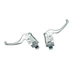 DIA-COMPE/ダイヤコンペ MX122-23 23.8mm 左右セット シルバーブレーキレバー 自転車用品 サイクルパーツ