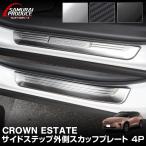 クラウンエステート サイドステップ外側 スカッフ フロント・リアセット 4P