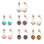 セール実施中 9カラー スカルハンド 14G バナナバーベル へそピアス ボディピアス  ヘソピアス ヘソピ へそぴ へそピ ステンレスシャフト 骨手