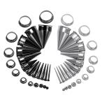 エキスパンダー イヤーロブ ダブルフレア 拡張器 サージカルステンレス 11mm 12mm 13mm 14mm 16mm 金属アレルギー対応 テーパー 軟骨 ピアス ボディピアス