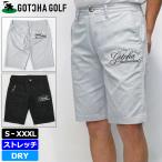 クーポン有 ガッチャゴルフ 2022 メンズ 吸汗速乾 ストレッチ ショートパンツ リーフ エンボス 総柄 222GG1902 GOTCHA GOLF  22SS 春夏秋 ゴルフウェア JUN2