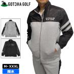 ガッチャゴルフ 長袖 ジャケット 撥水 233GG1320 フルジップ 撥水 ポンチ×ナイロン切替 GOTCHA GOLF 防寒 SCBR ゴルフウェア ブルゾン AUG3