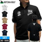 ガッチャゴルフ 2025 メンズ 半袖ポロシャツ 鹿の子 ワッペン ベーシック 252GG1200 GOTCHA GOLFメール便発送 25SS ゴルフウェア 半そで MAR3