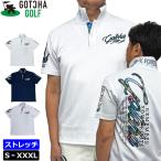 ガッチャゴルフ 2025 半袖 ポロシャツ 252GG1219 ボタニカルロゴ ストレッチ GOTCHA GOLF メール便発送 25SS トップス メンズ レディース ユニセックス JUN2