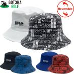 ガッチャゴルフ 2025 リバーシブル バケットハット 刺繍ロゴ 252GG8713 GOTCHA GOLF 25SS バケハ 帽子 ゴルフウェア メンズ レディース ユニセックス