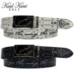 ショッピングカール カールカナイゴルフ 2026 メンズ ホールレス バックル ベルト パイソン総柄 262KG8101 26SS Karl Kani GOLF ゴルフウェア メンズウェア ヘビ柄 JAN2