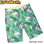 メール便発送OK 日本規格 ラウドマウス メンズ ショートパンツ Flamingo Grotto フラミンゴ グロット 769313(185) 19SS Loudmouth ゴルフウェア 派手
