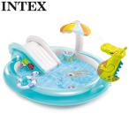 SALE特価 INTEX インテックス プール すべり台付 ゲーター プレイ センター 201cm×170cm×84cm 57165NP 水遊び 滑り台 シャワー ビニールプール JUN3