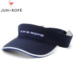 JUN＆ROPE レディース バイザー ERU14020 立体ロゴ 無地 TAAR 帽子 サンバイザー VISOR ジュン アンド ロペ ジュンロペ ゴルフウェア