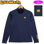 日本規格 ラウドマウス レディース UVカット モックネック 長袖 シャツ 771552(997) Navy ネイビー QCBR Loudmouth トップス ハイネック 無地
