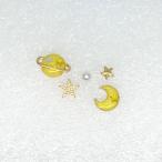 Yahoo! Yahoo!ショッピング(ヤフー ショッピング)耳元を夜空で彩るピアス☆イエロー 黄色