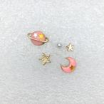 Yahoo! Yahoo!ショッピング(ヤフー ショッピング)耳元を夜空で彩るピアス☆ピンク