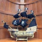 黒の真珠の家の木製の帆船,航海のお土産,ヴィンテージの装飾ボート,ヨーロッパの装飾