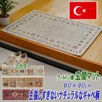 ショッピング玄関 玄関マット 屋内 60×90cm おしゃれ 室内 ウィルトン織り エスニック民族柄 3カラー