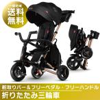  ограничение Gold × черный трехколесный велосипед складной .... педаль свободный руль свободный затеняющий экран, шторки от солнца ручная тележка рука вдавлено . палка складной трехколесный велосипед [Q Play NOVA]