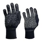 H-836　HOTゴムライナー　裏起毛　ブラック　すべり止め付軍手　　勝星産業