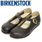 ショッピングビルケン BIRKENSTOCK (ビルケンシュトック) 1018132 TRACY トレイシー レザーフラットシューズ BLACK ナロー BI465