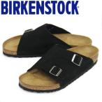 ショッピングビルケンシュトック BIRKENSTOCK (ビルケンシュトック) 1025045 Zurich BS チューリッヒ スエードレザーサンダル BLACK レギュラー幅 BI252