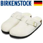 ショッピングビルケンシュトック BIRKENSTOCK (ビルケンシュトック) 1026192 BOSTON SHEARLING ボストン シアリング スエードレザーサンダル ANTIQUE WHITE ナロー BI474