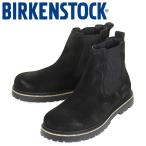 BIRKENSTOCK (ビルケンシュトック) 1028138 HIGHWOOD Slip On Mid ハイウッド スエードレザーサイドゴアブーツ BLACK レギュラー幅 BI383