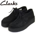 Clarks (クラークス) 26174019 Trek Wedgeトレック ウエッジ レディースシューズ Black Sde CL110