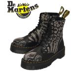 sale セール Dr.Martens (ドクターマーチン) 27669001 JADON ジェイドン 8ホール レザーブーツ BLACK x ZINC GREY ANIMAL CLASH
