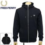 FRED PERRY (フレッドペリー) J7536 HOODED ZIP THROUGH SWEATSHIRT フードジップアップ スウェットシャツ FP466 全2色